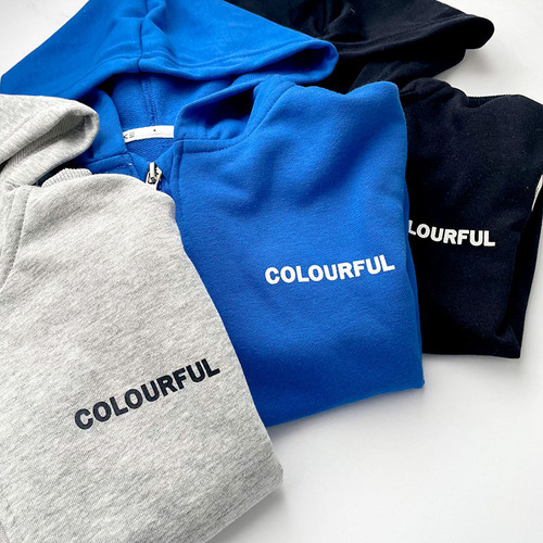  Spring and Autumn Children's Fashion Alphabet Print Hooded Sweatshirt for Boys, Stylish Loose Casual Long-Sleeve Top