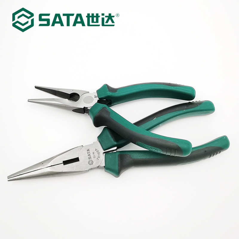 世达尖嘴钳子6寸8寸多功能电工工具钳手工剪线钳子70101A 70102A