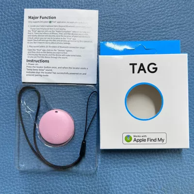 GPS Locator Find Findmy Elderly Anti-Lost - ak-39-apple-special-pink-lanyard
