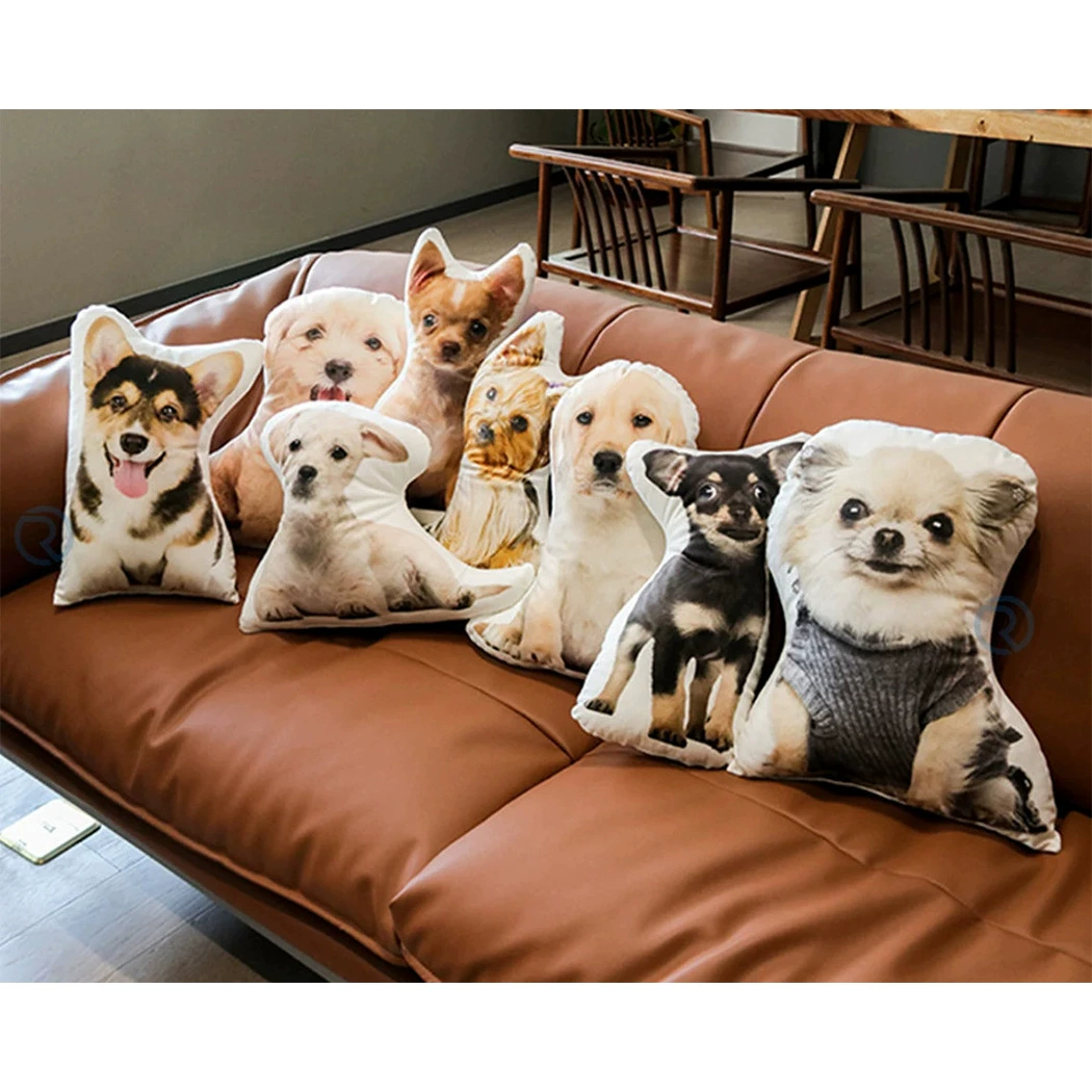 Вышитые 2-дневные волосы домашнее животное подушка головы человека тела Персонализированные Подушка сувенир подарок в форме подушки