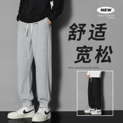 メーカー卸売りのシンプルなスポーツ男性の快適でゆったりしたストレートのズボン