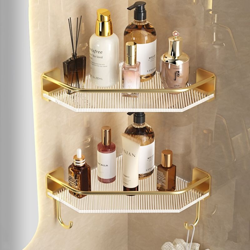 Toilet Storage Rack Punch-free Bathroom Tripod Shower Room Toilet Acrylic Toilet Tripod Gold Toilet Storage Rack Punch-free Bathroom Tripod Shower Room Toilet Acrylic Toilet Tripod Gold