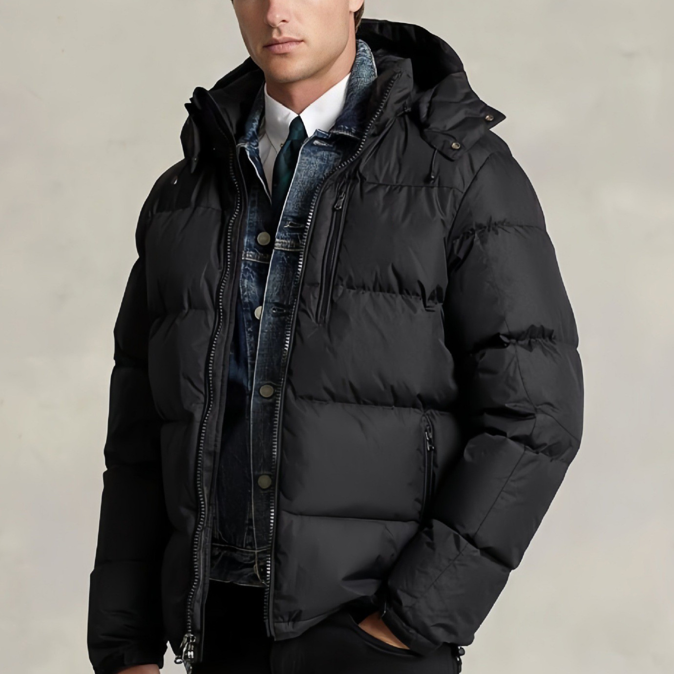 欧美飞行员夹克休闲连帽棉服冬季跨境亚马逊绒夹棉外套高级感男装