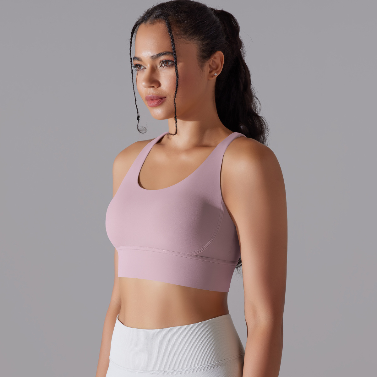 127g Weight Sleeveless Sleeve Length Nylon, Spandex Fabric Type Short Top Length Halter Crisscross Tank Tops Type Fitness, Yoga Occasion U Neck Neckline Solid Color Pattern Sports Style Sports Solid Color Nylon Spandex U Neck Active Tops Halter Crisscross Tank 38