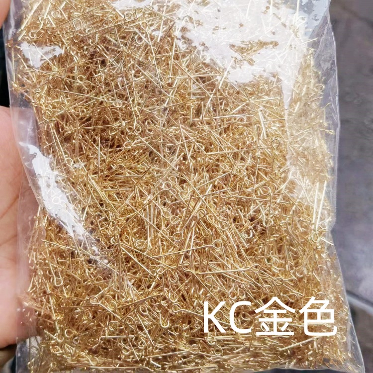 DIY串珠配件金色9字針銀色T形針復古平頭針手工穿珠材料低價批發