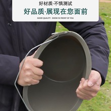 水泥桶塑料加厚牛筋灰桶耐摔泥工地建筑装修泥浆桶搅拌施工桶