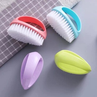 Colorful egg-shaped cleaning brush multifunctional home laundry brush candy-colored brush clothing shoes cleaning brush wholesale