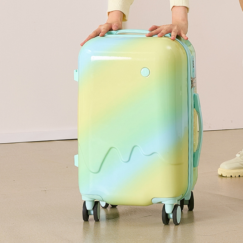 [Fábrica de selección estricta] maleta de alto valor de la cara Gradiente helado maleta de viaje ligera y duradera de 20 pulgadas