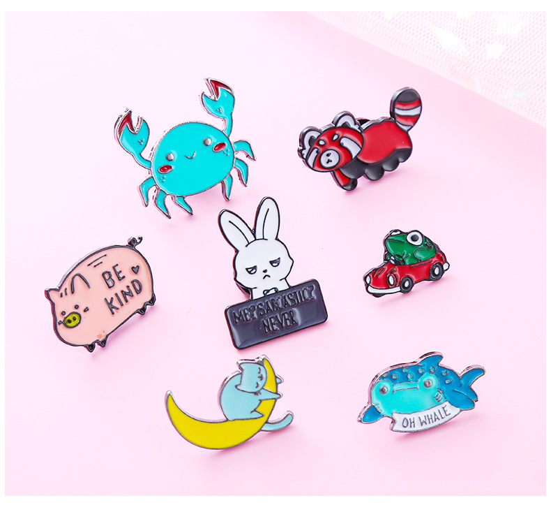 Cute Animal Alloy Enamel Unisex Brooches display picture 4