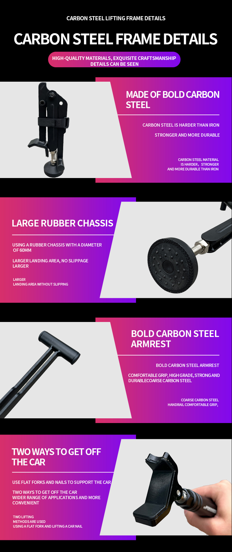 New Motorcycle Foldable Heavy-Duty Motorcycle Lift Frame Rear Wheel Fixed Support Frame Parking Frame Portable Labor-Saving Lifter