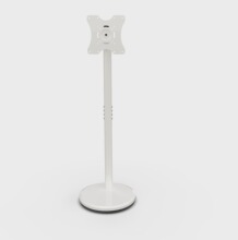 白色立式显示器电脑支架屏幕挂架落地艺术展架闺蜜机直播支架