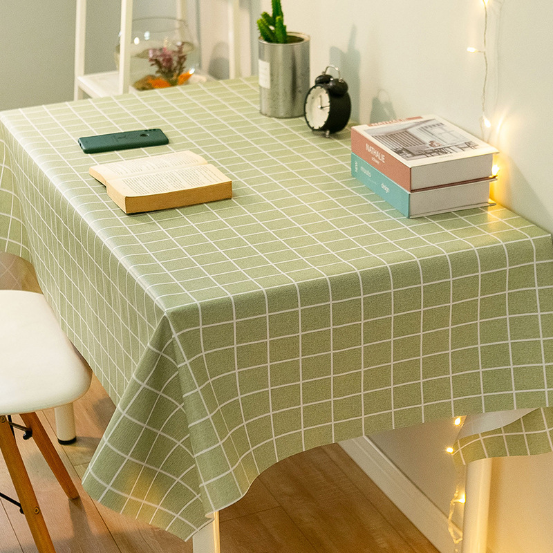 Topa de escritorio de PVC impermeable a prueba de agua a prueba de aceite sin lavado estudiantes tela de escritorio rectangular tela de mesa de comedor red ins viento almohadilla de mesa