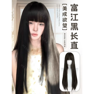 假发全头套女古早黑长直lolita富江风仿真发自然蓬松日常整顶假发
