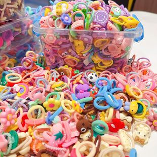 Children's Cute Thumb Hair Loop Baby Hair Tie Hair Accessories Baby Headband Little Girl High Elastic Hair Rubber Tendon Headwear