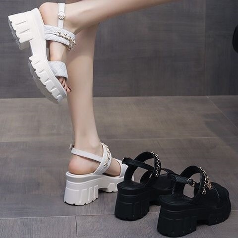 Soft-Soled Roman Sandals for Women, 2025 Summer New Versatile Fairy-Style High-Heeled Wedge Platform Shoes Soft-Soled Roman Sandals for Women, 2025 Summer New Versatile Fairy-Style High-Heeled Wedge Platform Shoes