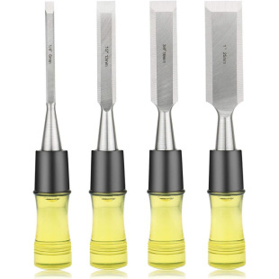 High quality transparent acetate handle 3-piece set 4-piece set woodworking chisel suit 3-piece set high-grade chisel exported to Europe and America
