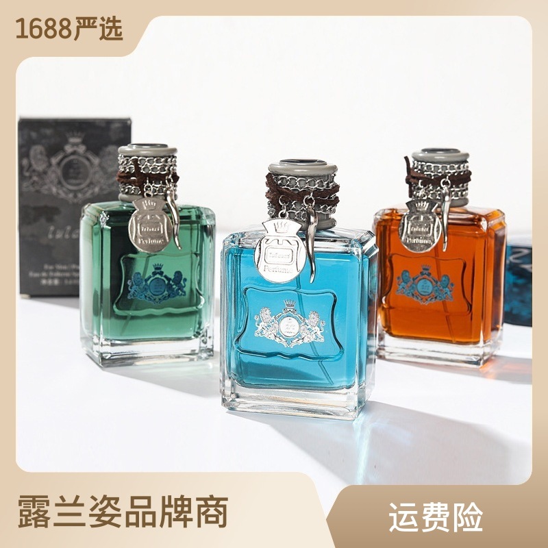 Lulanzi dirty words bad boy men's natural fresh and lasting light fragrance personality online red perfume live cross-border generation