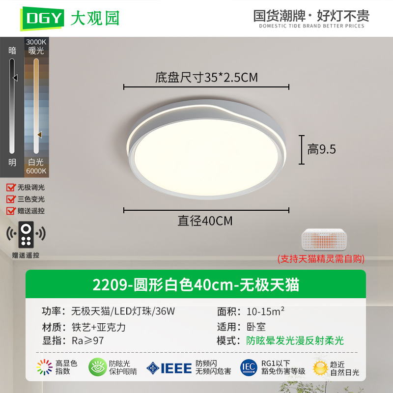 Luz de techo para el dormitorio 2026 nueva lámpara de techo LED lámpara de habitación minimalista lámpara moderna Zhongshan 357L