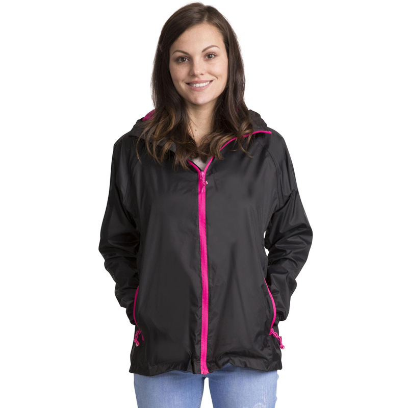 Customized Women's Lightweight Hooded Raincoat, Spring-Summer Pu Waterproof Foldable Sports Outdoor Cycling Rain Jacket
