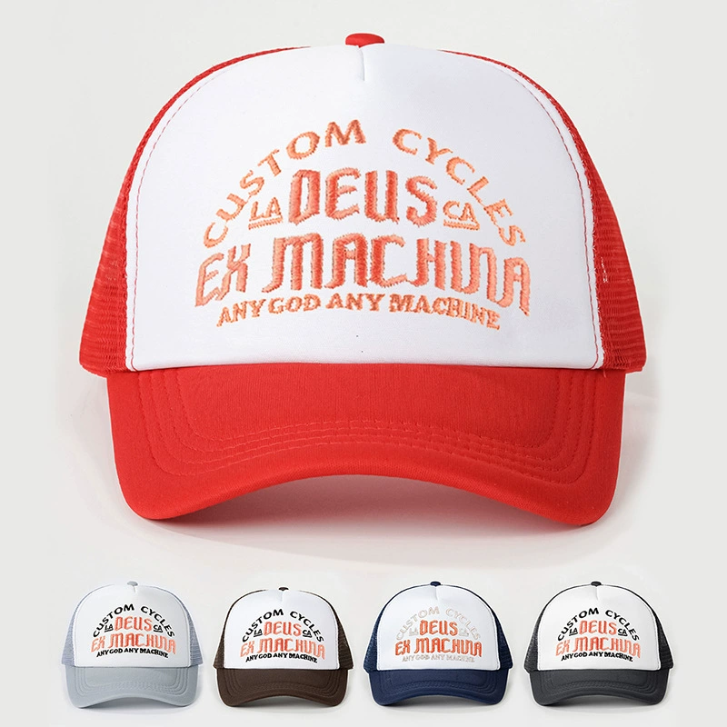 1 вышитая OEUS EK MACHINA сетчатая шляпа, наружная регулируемая солнцезащитная повседневная шляпа