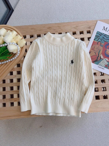 Children's and Kids' Plain Color Sweaters - Spring New Fashionable Kids' Autumn/Winter Base Knitwear for Outdoors - Casual Knitwear for Kids