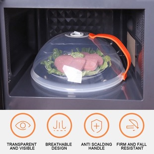 Microwave Oven Heating Cover, Oil-Proof Cover, Special Plate Container for Hot Dishes, Oil-Proof Cover, Splash-Proof Cover, Splash-Proof Cover, Fresh-Keeping Cover