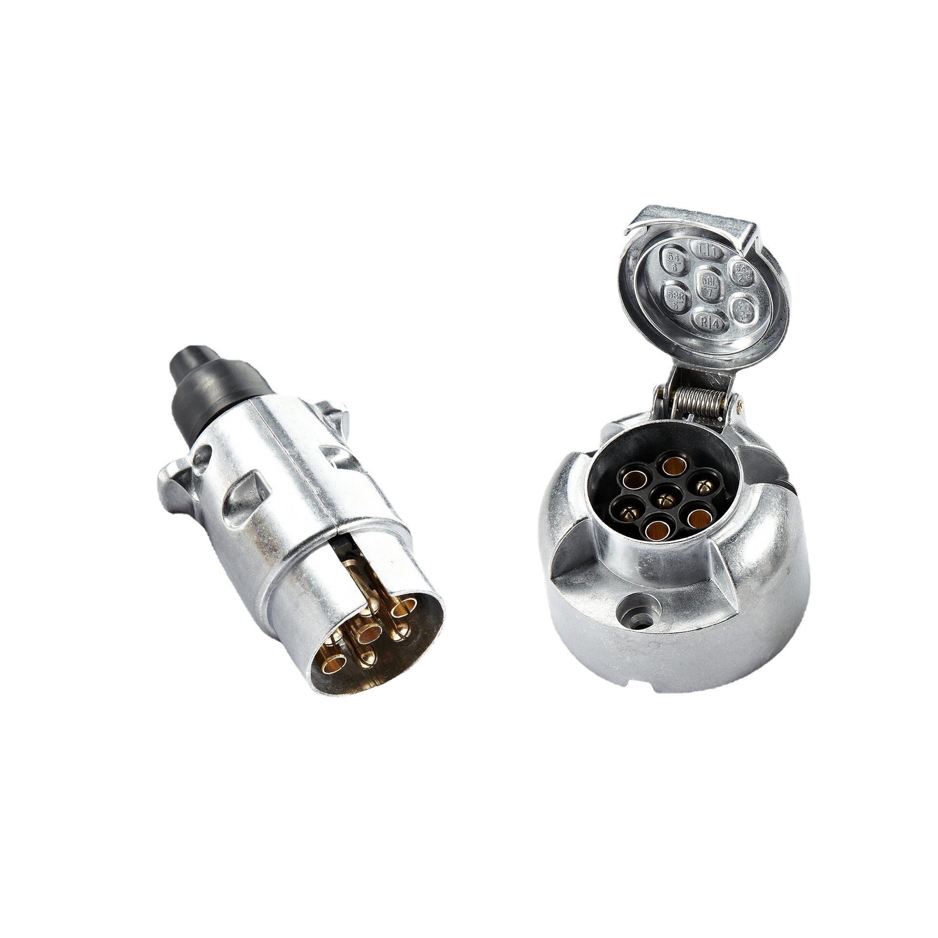 Accesorios de aluminio del remolque del zócalo del enchufe del remolque del montaje del zócalo del enchufe TM3004 + TM3012