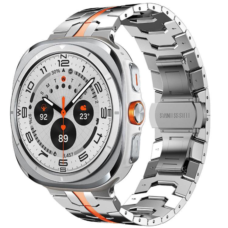 xDfind Iron Man Butterfly Buckle Correa de acero inoxidable para Samsung Galaxy Watch8 / 8 Classic / Samsung Galaxy