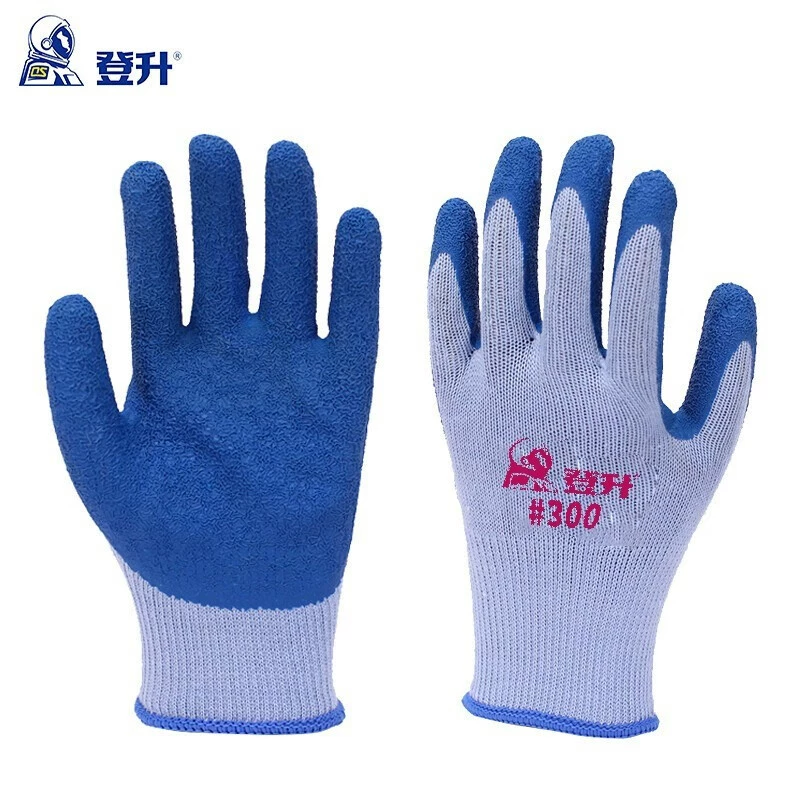 Перчатки Dengsheng Classic #300, утолщенные перчатки из натурального латекса, Нескользящие, износостойкие, для механического обслуживания, охраны труда на строительной площадке
