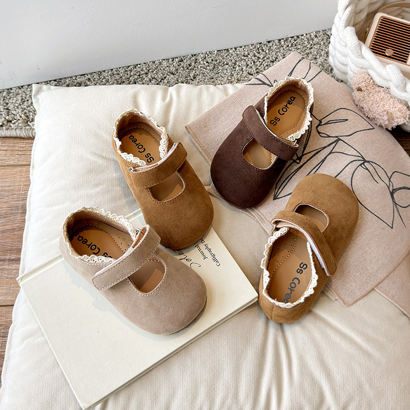 2024 autumn new children's women's leather shoes princess shoes fashion children's shoes dance shoes Korean children's shoes wholesale generation