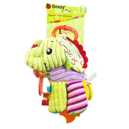 sozzy crib trailer hanging music box bell 0 year old baby early education plush toy animal music bell