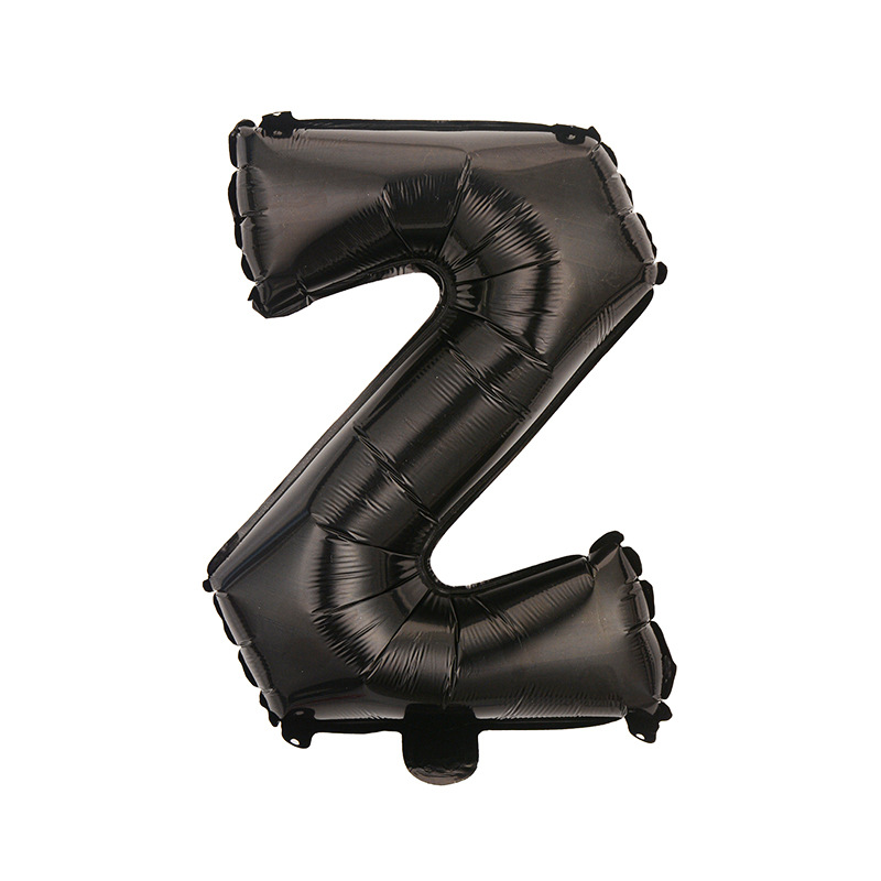 Estilo americano Delgado 16 pulgadas inglés carta globo pequeño tamaño A- Z cumpleaños boda habitación decoración aluminio película globo al por mayor