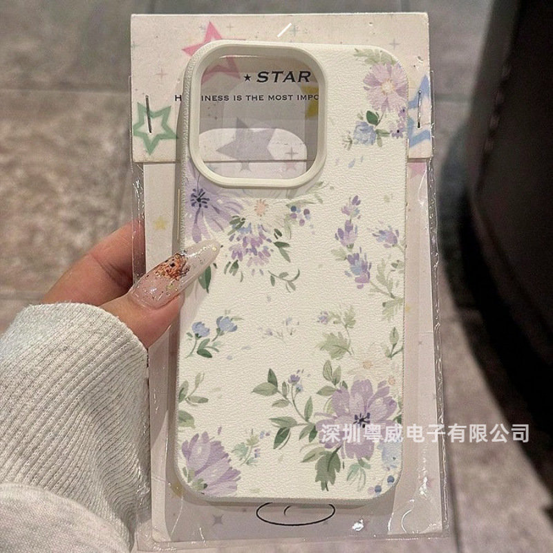 Dark and Light Blue Floral Pattern Suitable for Apple 17 Phone Case iPhone 16 Pro Max Faux Leather Texture 15 Pro Simple Style 14/13 Dark and Light Blue Floral Pattern Suitable for Apple 17 Phone Case iPhone 16 Pro Max Faux Leather Texture 15 Pro Simple Style 14/13