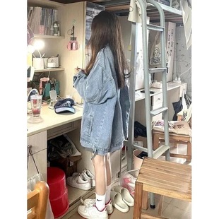Denim Jacket for Women 2024 New Niche Design Loose BF Style Spring & Fall Mid-length Chic Top ins Trend