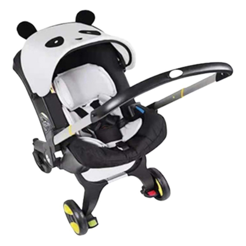 Cochecito de bebé multifuncional de alto paisaje cuatro en una cesta cochecito de dos vías ligero plegable asiento de seguridad para automóvil