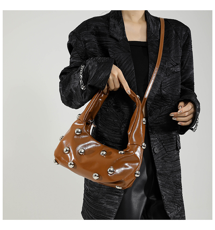 225g Weight Polyester Lining Material Zipper Closure Type Single Shoulder Strap Strap Type Handbag Bags Type Daily, Street, Shopping Occasion Pu Leather Material Solid Color Pattern All Seasons Season Women's Gender Elegant, Streetwear Style Square Shape Medium Size Women's Medium Pu Leather Solid Color Elegant Streetwear  Square Zipper Handbag 4