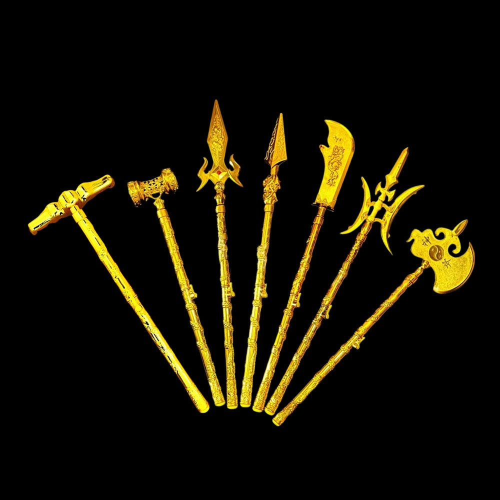 Троецарствия производителей оружия оптом большой выдвижной квадратный небо окрашены Алебарда огонь пистолет перо Дракон полумесяц меч Дракон меч