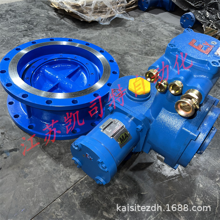 WSD941X-10Q-DN450矿用隔爆型瓦斯电动法兰蝶阀 带MA防爆证