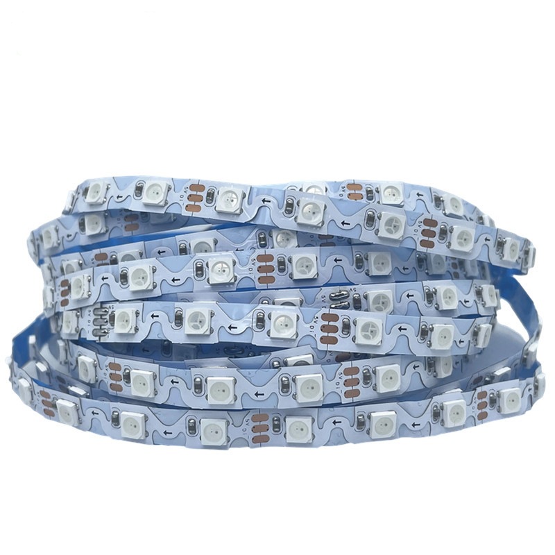 WS2812B lámpara de color deslizante con barra de lámpara de caballo 5050 colorido IC5V placa estrecha 5.5 ancho 90144 tipo de lámpara