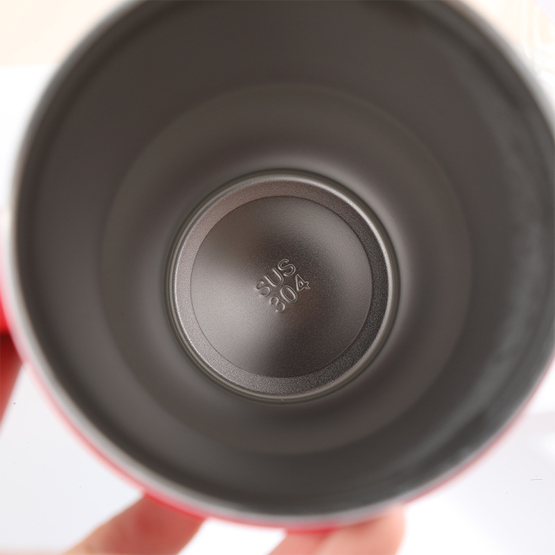 Taza de coche gigante transfronteriza de 40oz con mango Taza de hielo portátil de gran capacidad Taza de paja de aislamiento en frío simple