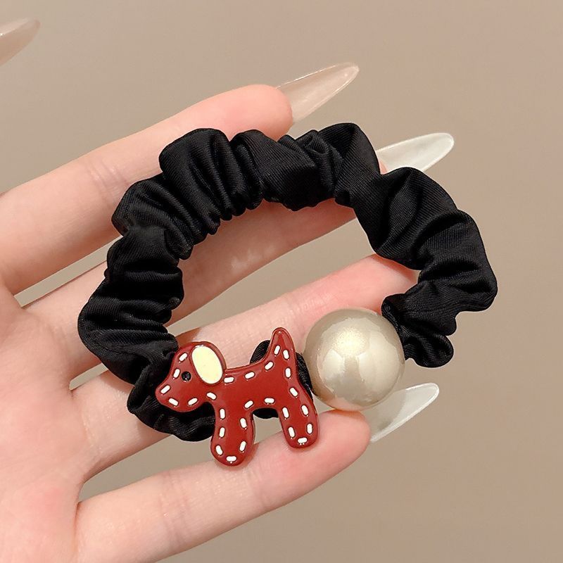 Cuerdas de cabello de alta elasticidad sin costura, anillo de cabello de cola de caballo, cuerdas de cabello de correa femenina, cuerdas de cabello de bola simple, cubierta de cuero cabelludo