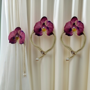 Curtain Straps, Light Luxury Wholesale Gauze Curtain Straps, Magnetic Buckle Crystal Pearl Accessories, Decorative Gathering Straps