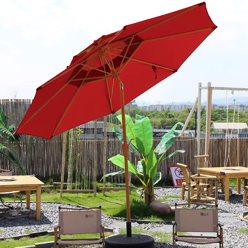 Sombrilla de Protección Solar para Exteriores, Parasol Grande para Publicidad, Sombrilla de Centro para Puestos, Sombrilla Impermeable para Patio, Sombrilla Romana para Balcón