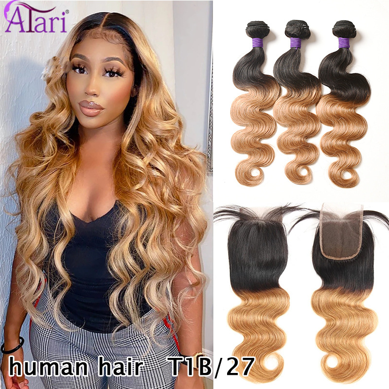 Wig foreign trade color human hair hair...