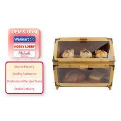 源工場は台所の竹製パン箱を提供する