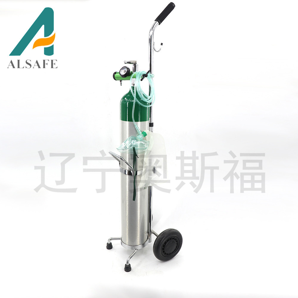 Fábrica venta al por mayor exportación médica cilindro de oxígeno 4.6L aleación de aluminio sin costura cilindro de aluminio sin válvula se puede equipar por separado