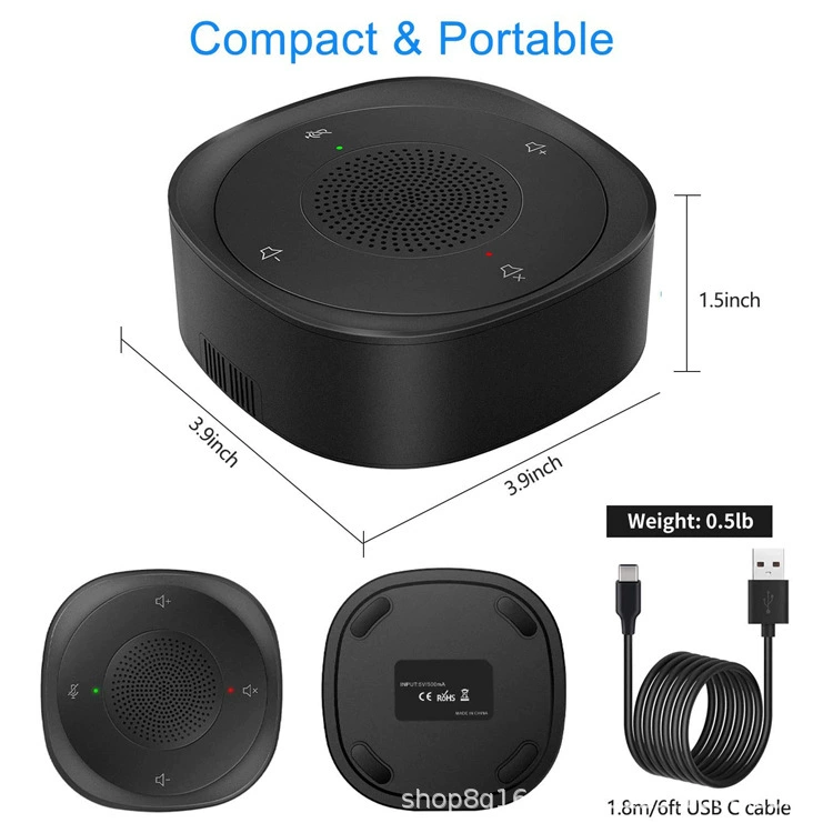 Table microphone, speakers, 3D