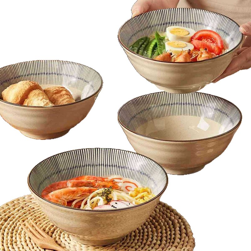 日本製セラミックヌードルボウル家庭用ラーメンボウル2025新しい釉下色スープヌードルボウル食べるヌードルボウルインスタントラーメンボウル大ボウル|undefined