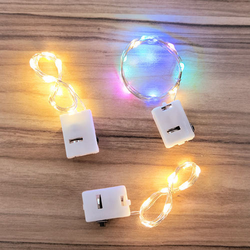 Small square box light string, cake gift box handbag decoration LED string light, Christmas copper wire light, flower small white box lantern