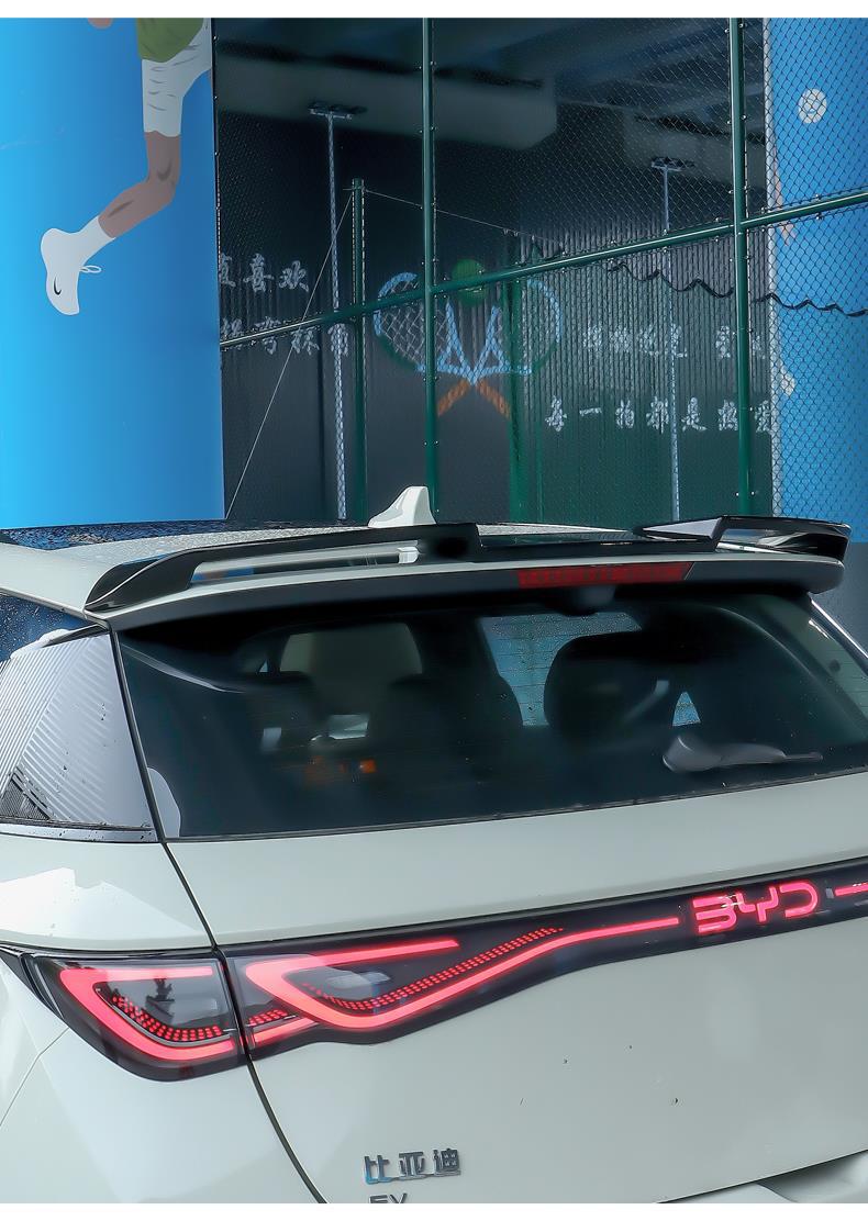 25 Byd Dolphin Intelligent Driving Edition Rear Wings, Fixed Wind Wings, Sports Top Wings, No Punching, Appearance Upgrade and Modification Accessories